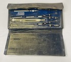 Vintage Antique Dietzgen National Drafting Set In Case Drawing Instruments Usa