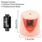 Electric Pencil Sharpener Automatic Helical Blade Office School Home Efficient