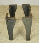 Set Of 4 Reclaimed Gray Cast Iron Table Legs