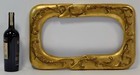 Ca 1910-1920 Old Wooden Frame With Metal Leaf Internal  17 3 X 8 7 In