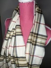New Women s Oversize Cashmere Feel Scarf Plaid Design  Soft  Made In Scotland