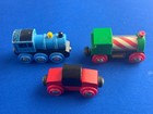 Brio Blue Lner Engine   Boiler Engine   Caboose   Wooden Railway Free Shipping