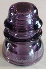 Antique Whitall Tatum No 1 Glass Insulator Deep Purple