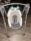 Graco Infant Baby Swing Gray white blue With Star Toy Mobile