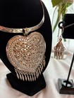 Sterling Silver Pendant earrings cuff Bracelet - Set - 100gm