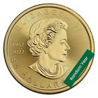 1 Oz Gold Maple Leaf Coin  50 Bu - Random Year - Royal Canadian Mint  9999 Gold