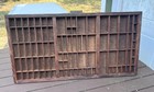 Carrom Wood Letterpress Printer Tray 32x16    Drawer Wall Display Vintage Wooden