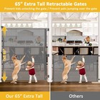 65    Extra Tall Pet Gate Indoor Gate 55    Wide Baby Gate Retractable Dog Gate O   