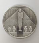 Egyptian Gods Osiris 2 Troy Oz  999 Fine Silver Antiqued High Relief Fine Silver