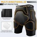 3d Hip Protective Padded Shorts Eva Tailbone Snowboard  Skiing Skating  Small