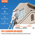Vevor Telescoping Ladder Aluminum Extension Step 12 5 Ft Multi-purpose Portable