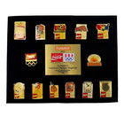 Vtg 1992 Olympic Games Coca Cola Collectors Pin Series Limited Edition Display