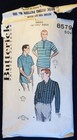 Vtg 1960s Butterick 8579 Men s Polo Shirt Sewing Pattern 34 Chest