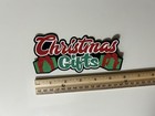 Christmas Gifts Scrapbook Title Handmade Paper Pieced Die Cut