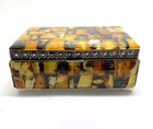 Antique Amber Jewellery Box Handmade Natural Baltic D Cor Heirloom Storage Gift