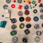 Beyblade Metal Fight Custom Parts And Launcher Set Used With Scratches