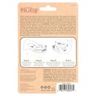 Nuby Natural Silicone And Wood Teether  Orange Tiger
