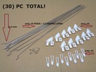 Rods   Nylon Control Horns For Rc Airplane Plane  30pcs Total  Stainless Steel 
