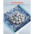 1-2 Inch 48 Pcs Ceramic Fire Pebble Stones Lava Rocks Reusable