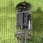 Vintage Rca 12ax7a Ecc83 Pair  Short Gray Plates Halo Getters Tests Strong Usa