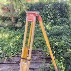 Vintage Wood And Metal Wild Gts 20 Heerbrugg Surveyors Tripod 