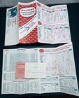 Vtg  Western Airlines Jet Service 1959 Flight Schedules Brochure Flyer