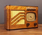 Old Antique Wood Philco Vintage Radio Converted To Bluetooth Speaker  tube Light
