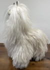 Alpaca Llama 12    Plush Toy Genuine Fur Wool White Peru Stuffed Sustainable  
