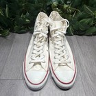 Vintage Converse All Star White Hight Top Chuck Taylor Made In Usa  Size Us 10