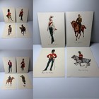 Dewar   s White Label Scottish Regimental Prints Law Military Uniform Set Of 4