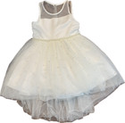 American Princess White Tutu And Beaded Party Formal Dress Youth Girls s Size 8