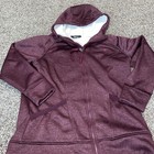 The North Face Women Mattea Parka Jacket Sherpa Lined Sz L Maroon Euc