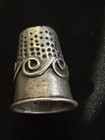 Vintage Mexico Sterling Silver Thimble With Pierced Detail