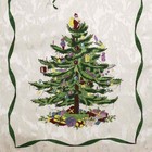 Spode Tablecloth 60  X 120  Cotton Blend Floral Christmas Tree Collection