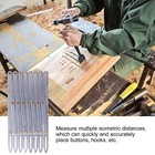 Dpofirs Expanding Sewing Gauge Aluminum Quilting Button Sewing   