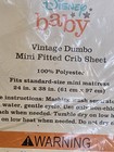 Disney Baby  Vintage Dumbo Mini Crib Sheet New In Package Nursery Decor