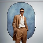 Kate 5x6 5ft 1 5x2m  Tan Blue Collapsible Backdrop Double Sided Folding