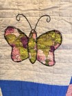 Finished Vintage 1970s Quilt Hand Stitched - Butterflies   57 5    X 72 5   