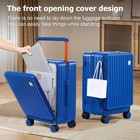 Hardshell Carry On Luggage Airline Approved With Front Pocket  Lightweight Ha   