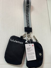 Nwt Lululemon Black And Silver Trim Dual Wristlet