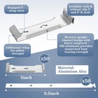 Blulu 50 Sets 5 Aluminum Roof Gutter Hanger Straps For Fixing Without Eaves