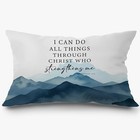 Mountain Christian Pillow Covers 12x20  Christian Room Christ-pillow Covers-d