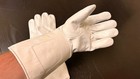 New White Leather Gauntlet Gloves - Size Medium - Excellent Civil War  Steampunk