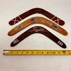 Australian Wood Boomerangs Lot Of 3 Aboriginal Souvenirs