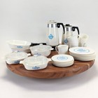 Vintage Child s Toy Plastic Corning Ware Cornflower Play Dishes