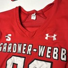 Under Armour Gardner-webb Game Used Football Jersey T  Booker  98 Red