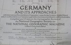 1944 D-day Invasion Map Germany France Prussia Paris Berlin Ardennes Metz Poland