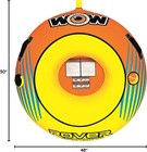 Wow World Of Watersports Rover 1 Person Inflatable Towable Tube For Boating