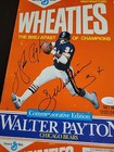 Walter Payton Signed Autograph Commemorative Edition Empty Wheaties Box  Jsa Loa