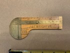 Slide Rule Ruler Gauge Rare Vintage Very Unusual Shape Antique Circa 1920 Unused